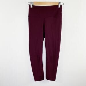 ATHLIO Burgundy Pull On Activewear Leggings Women's Size Medium M